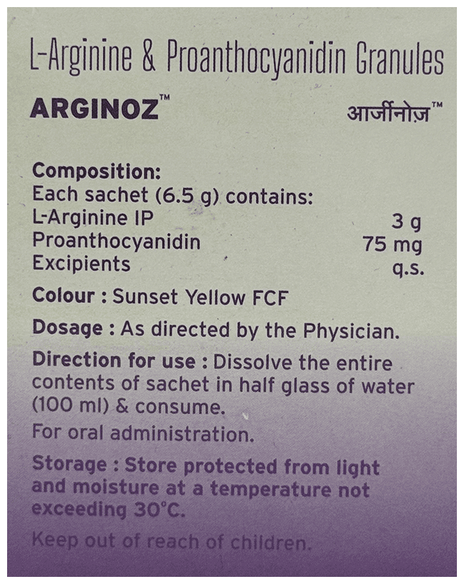 ARGINOZ SACHET 6.5G - Scraped Image