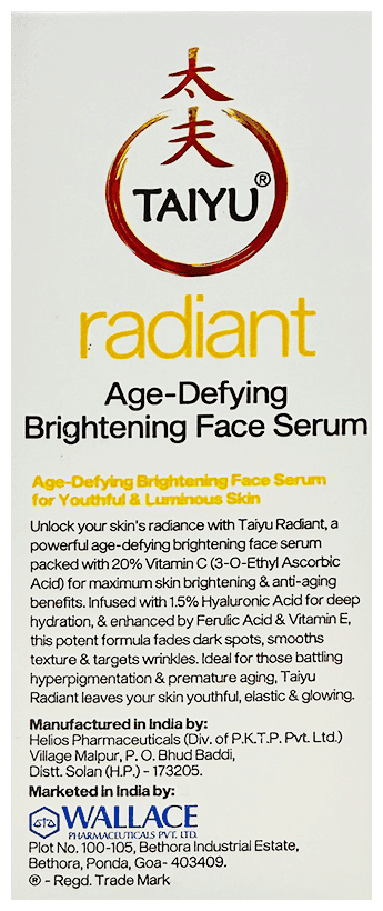 TAIYU RADIANT SERUM 20ML - Scraped Image