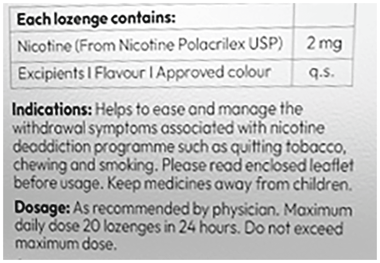 NICRELIEF ORANGE LEMON 2MG 2MG - Scraped Image