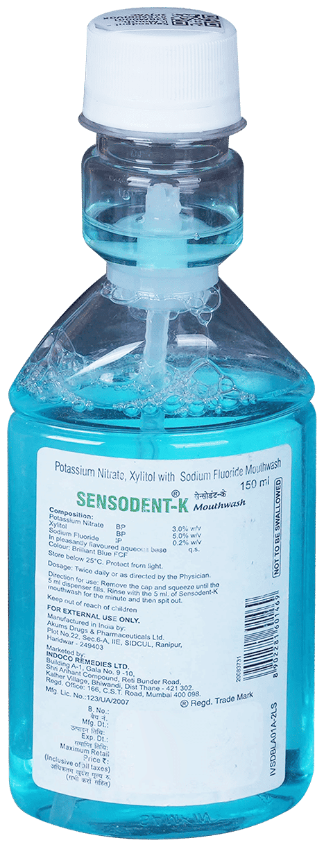 SENSODENT K MOUTHWASH 150ML 150ML - Scraped Image