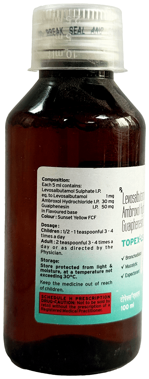 TOPEX LS SYRUP 100ML 100ML - Scraped Image
