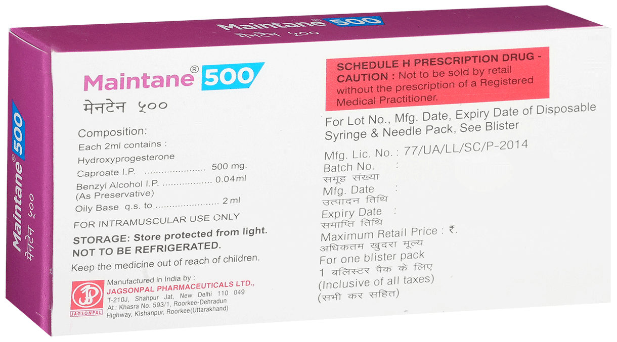 MAINTANE 500 INJECTION 2ML - Scraped Image