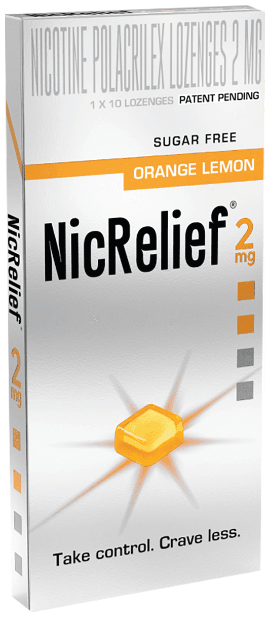 NICRELIEF ORANGE LEMON 2MG 2MG - Scraped Image