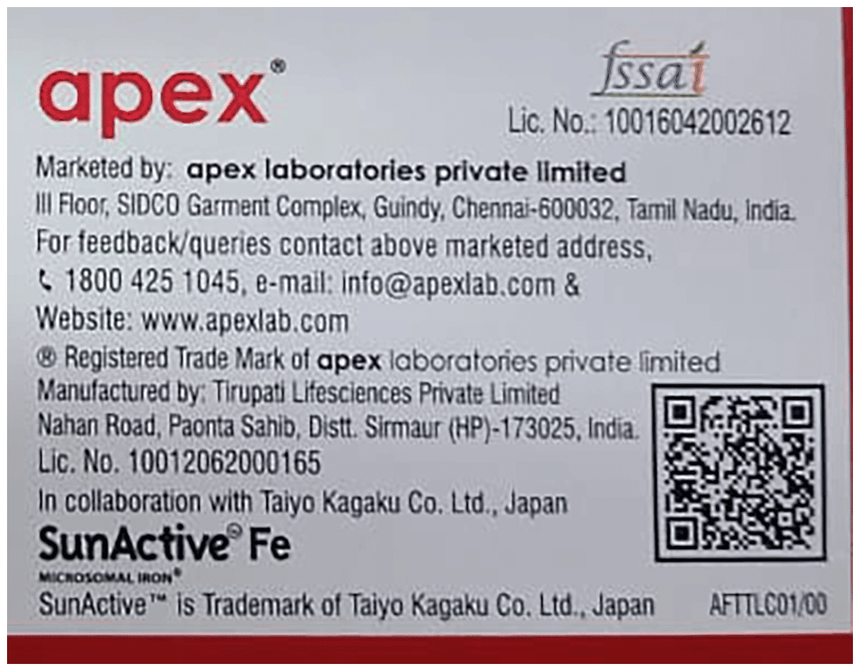 APEXFER TABLET 1X10 - Scraped Image