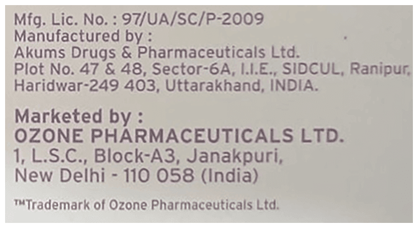 OZONOR CR TABLET - Scraped Image