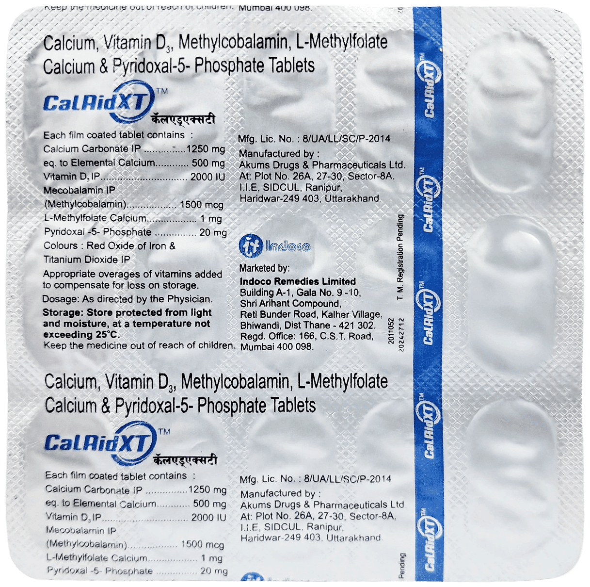 CALAIDXT TABLET 10X15'S - Scraped Image