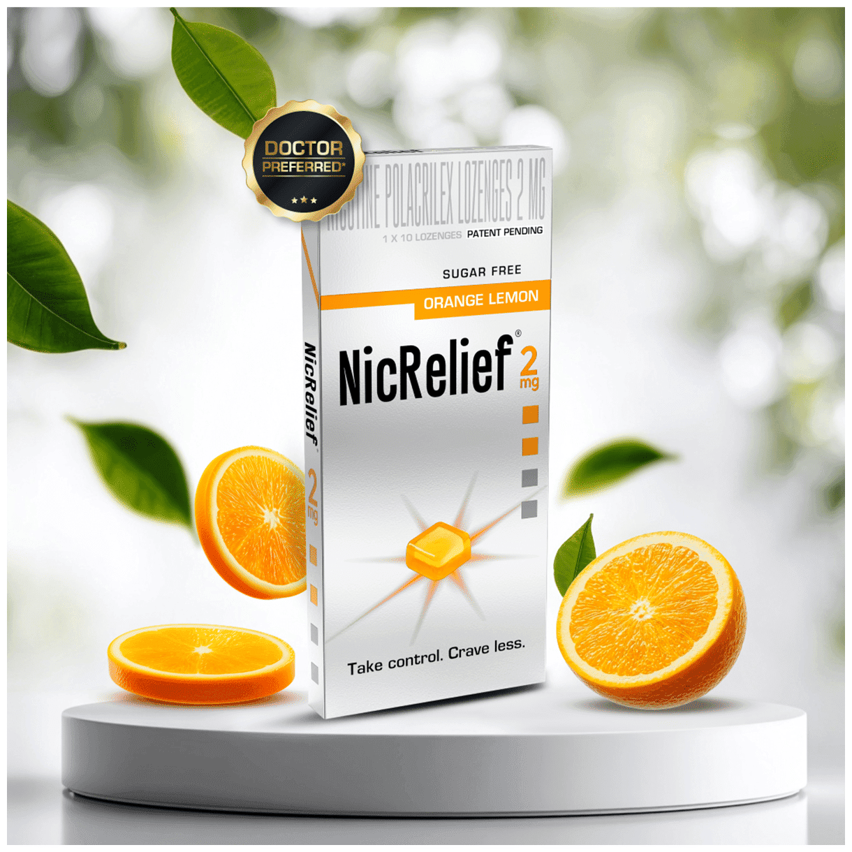 NICRELIEF ORANGE LEMON 2MG 2MG - Scraped Image