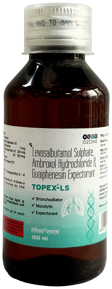 TOPEX LS SYRUP 100ML 100ML - Scraped Image