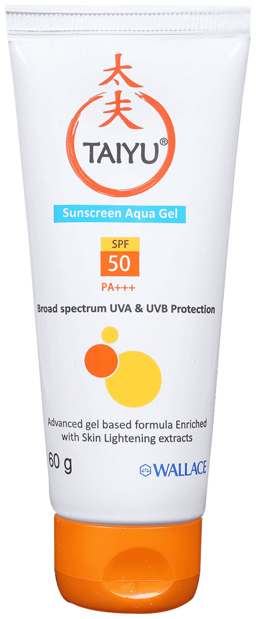 TAIYU SUNSCREEN AQUA GEL 60GM 60GM - Scraped Image