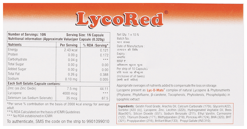 LYCORED SOFTGEL 1X10 - Scraped Image