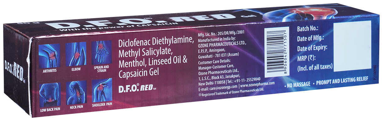 D.F.O. RED GEL 50GM 50GM - Scraped Image