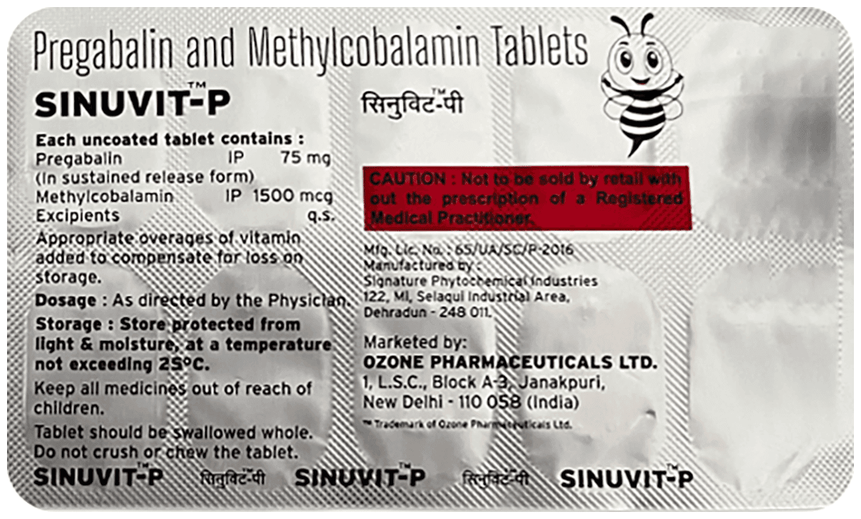 SINUVIT-P TABLET 1X10 - Scraped Image