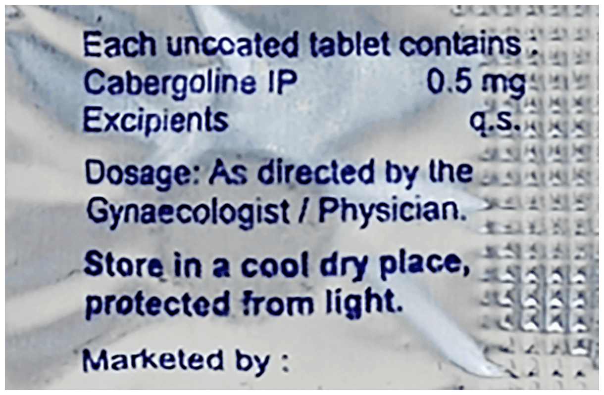 CAMFORTE(0.5MG) U/C TABLET STRIP - Scraped Image