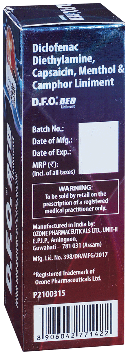 D.F.O. RED LINIMENT 50ML - Scraped Image