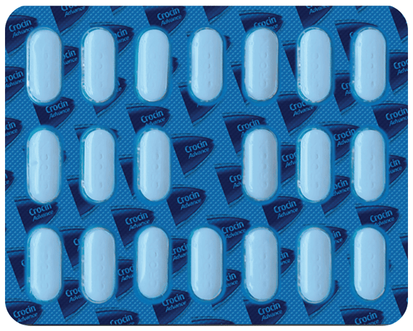 CROCIN ADVANCE 500MG TABLET - Scraped Image