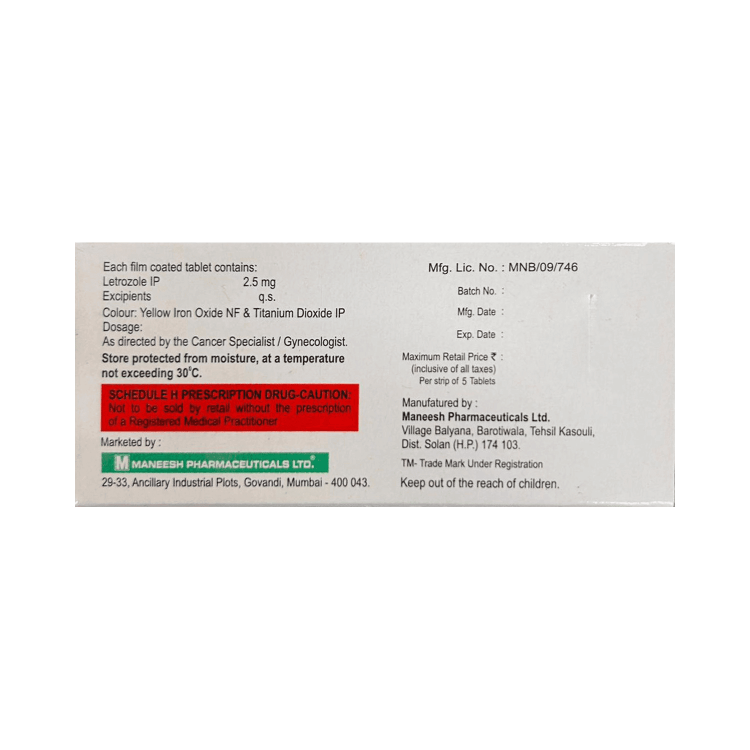ANOLET 2.5 TABLET 5'S - Scraped Image