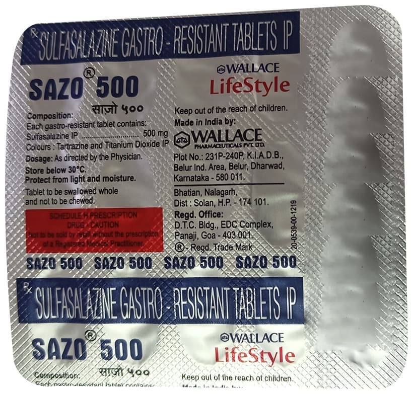 SAZ0 500 TABLET 15'S - Scraped Image