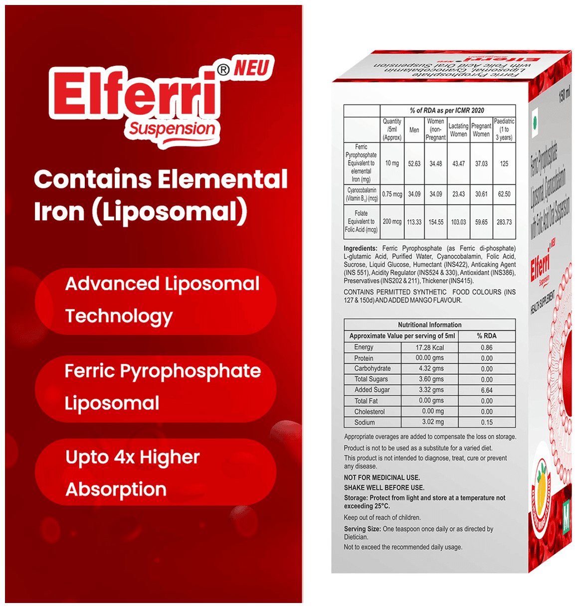 ELFERRI NEU SUSP 150ML 150ML - Scraped Image