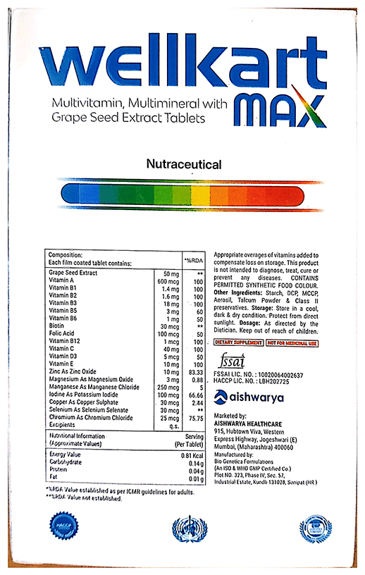 WELLKART MAX TAB 5X2X1X5 - Scraped Image