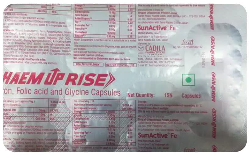 NU HAEM UP RISE TABLET 10X15 - Scraped Image