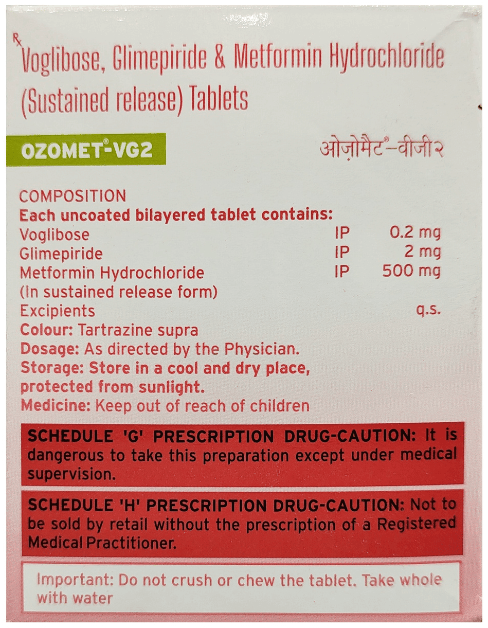 OZOMET VG2 TAB 30'S - Scraped Image
