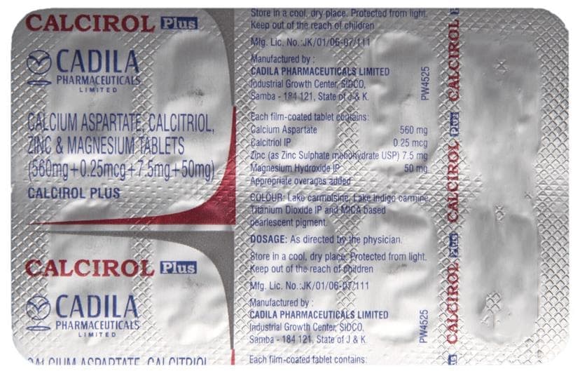 CALCIROL PLUS TABLET 10X10 - Scraped Image