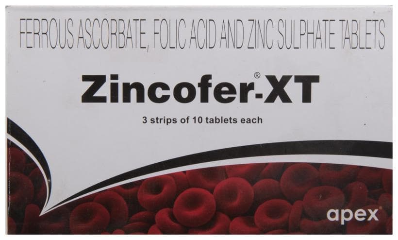 ZINCOFER XT TABLET 1X10 - Scraped Image
