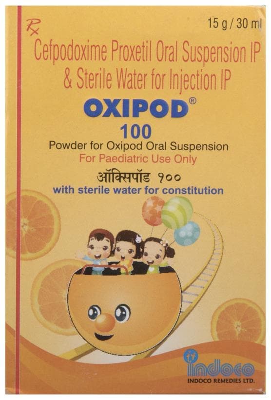 OXIPOD 100 DRY SYRUP 10'S - Scraped Image