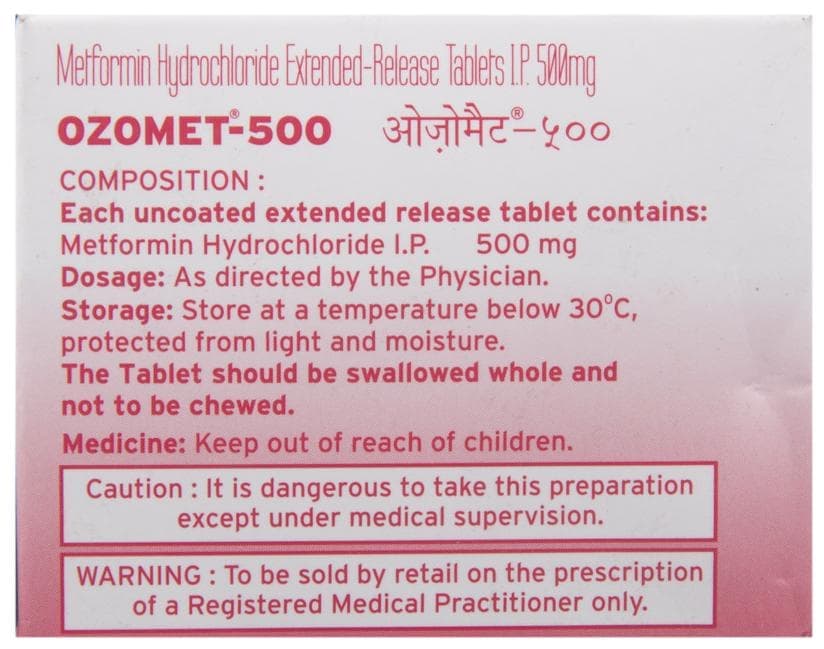 OZOMET 500 TAB 30'S - Scraped Image