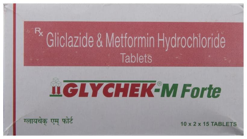 GLYCHEK M FORTE TAB 15'S - Scraped Image