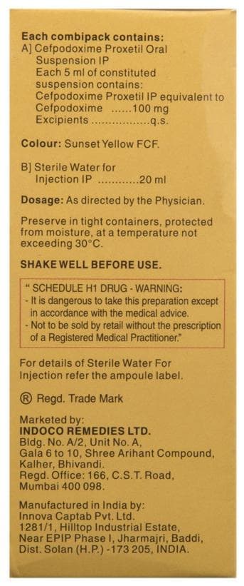 OXIPOD 100 DRY SYRUP 10'S - Scraped Image