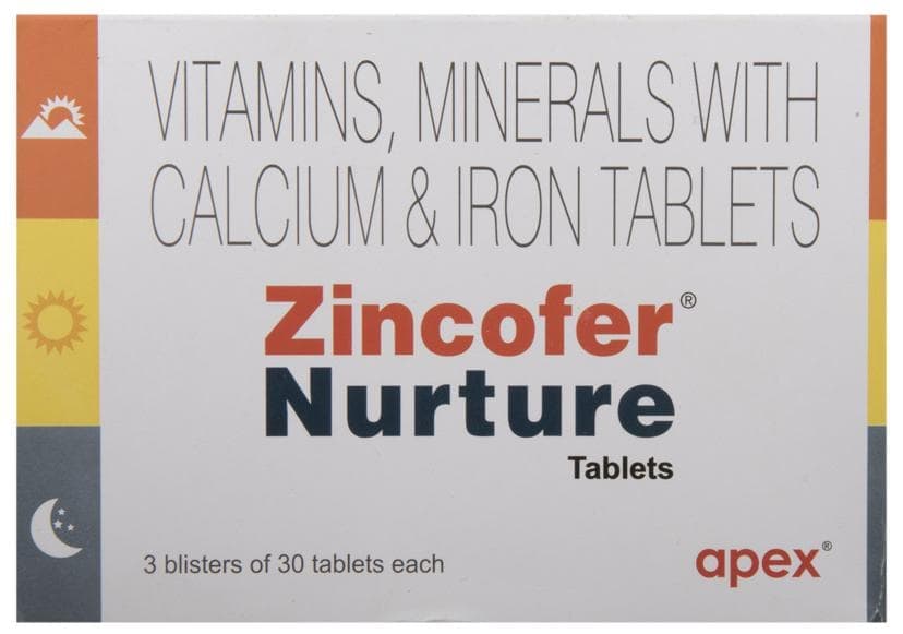 ZINCOFER NURTURE TABLET 1X10 - Scraped Image