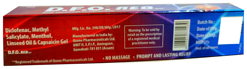 D.F.O RED GEL 30GM 30GM - Scraped Image