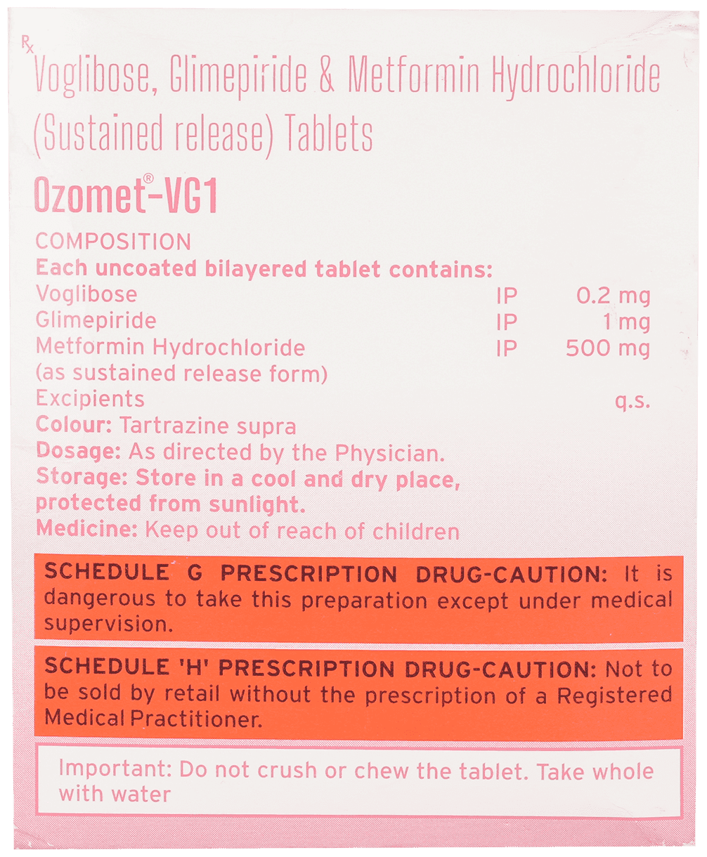 OZOMET VG1 TAB 30'S - Scraped Image