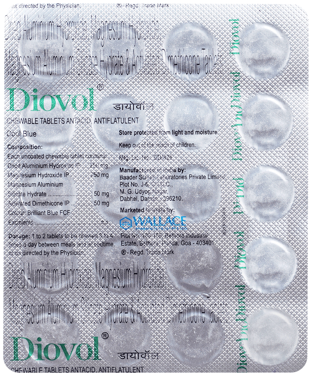DIOVOL TAB BLISTER 20S - Scraped Image