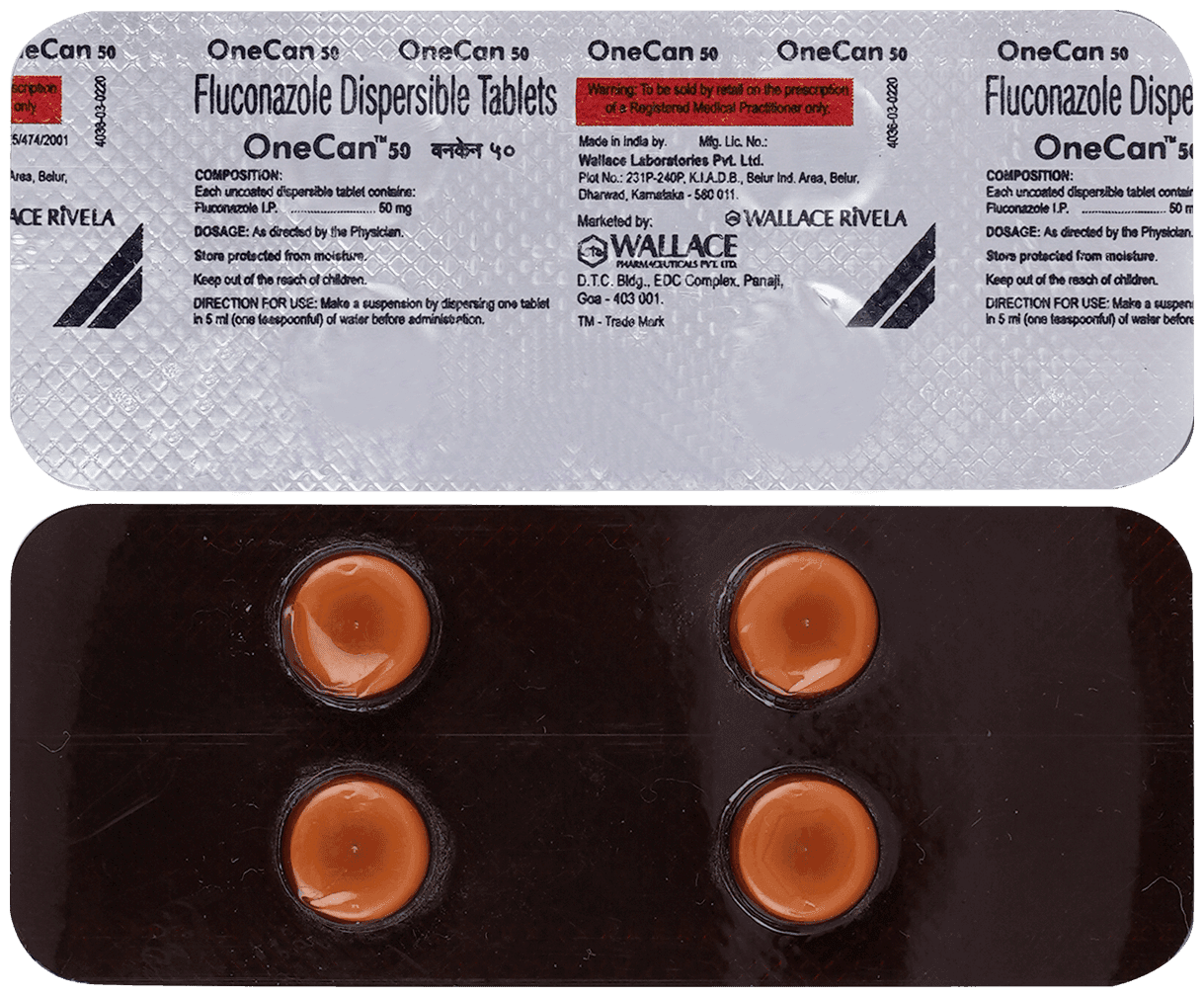 ONE CAN 50 TAB 4'S 4'S - Scraped Image