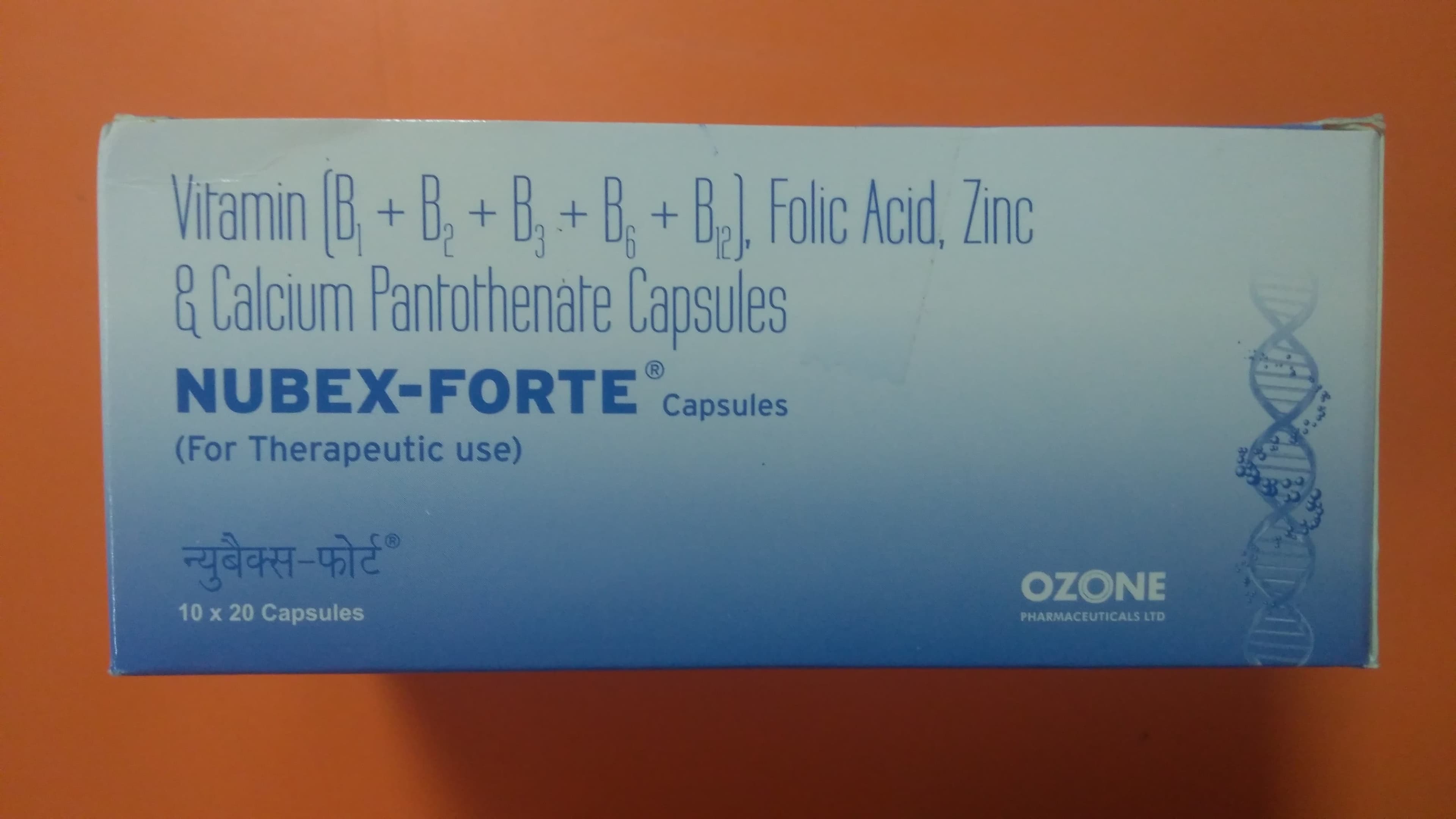 NUBEX FORTE CAPSULE 20X10'S - Scraped Image