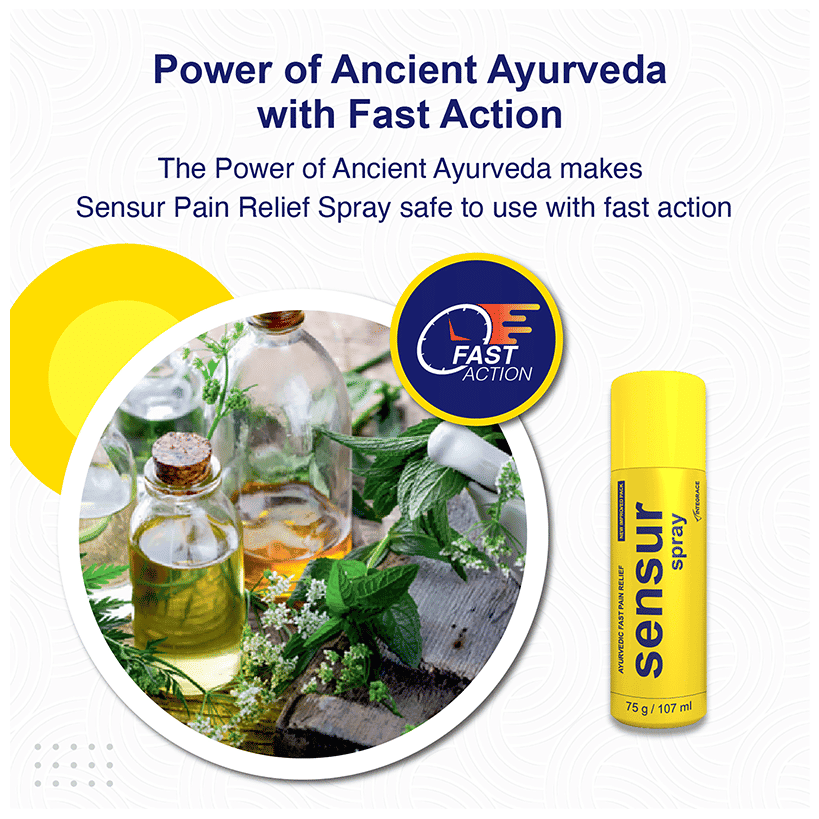 SENSUR PAIN RELIEF SPRAY 75GM 75GM - Scraped Image