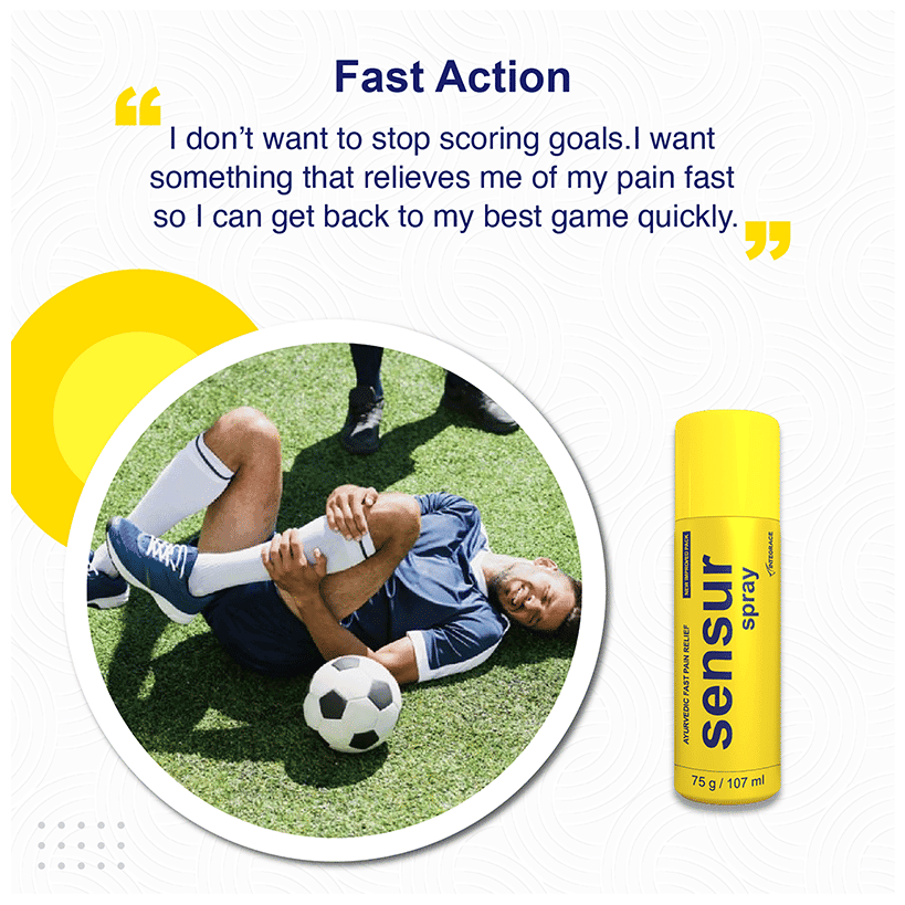 SENSUR PAIN RELIEF SPRAY 75GM 75GM - Scraped Image