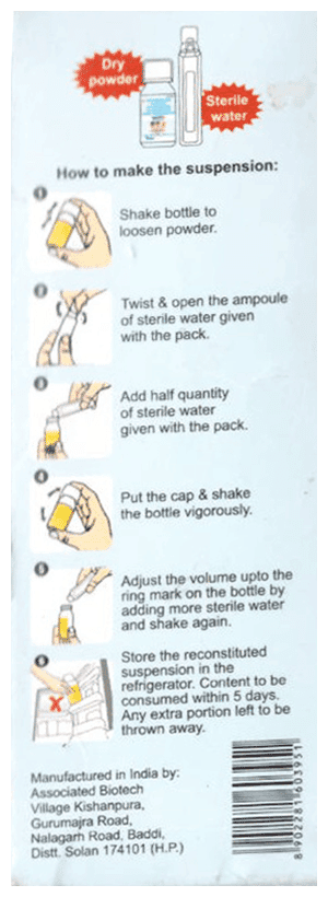 OXIPOD CV 100 DRY SYRUP 30ML - Scraped Image