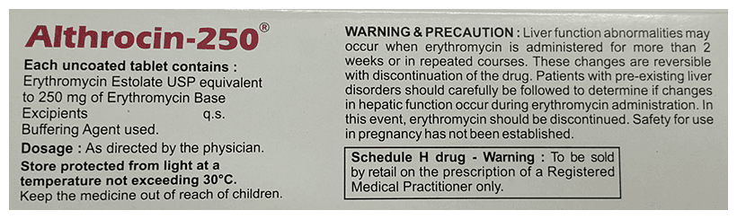 ALTHROCIN 250MG 10S - Scraped Image