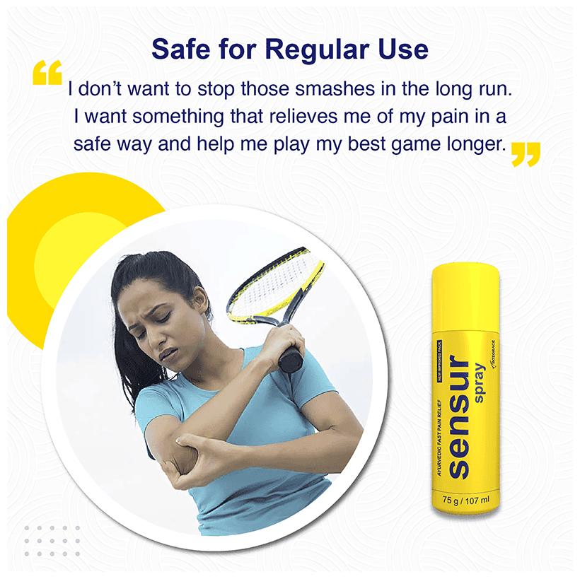 SENSUR PAIN RELIEF SPRAY 75GM 75GM - Scraped Image