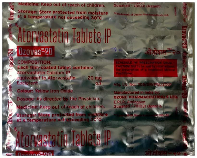 OZOVAS 20 TAB 30'S - Scraped Image