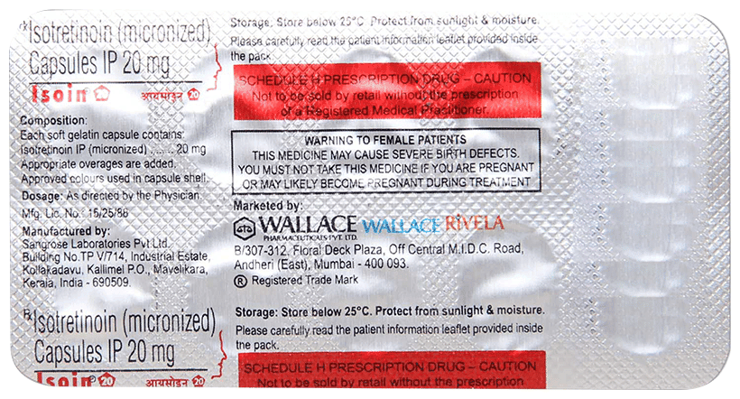 ISOIN 20MG CAPSULE 20MG - Scraped Image