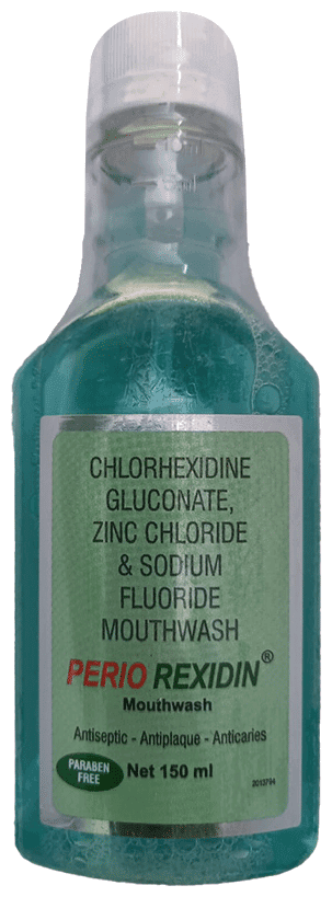 PERIO REXIDIN MOUTHWASH 150ML 150ML - Scraped Image