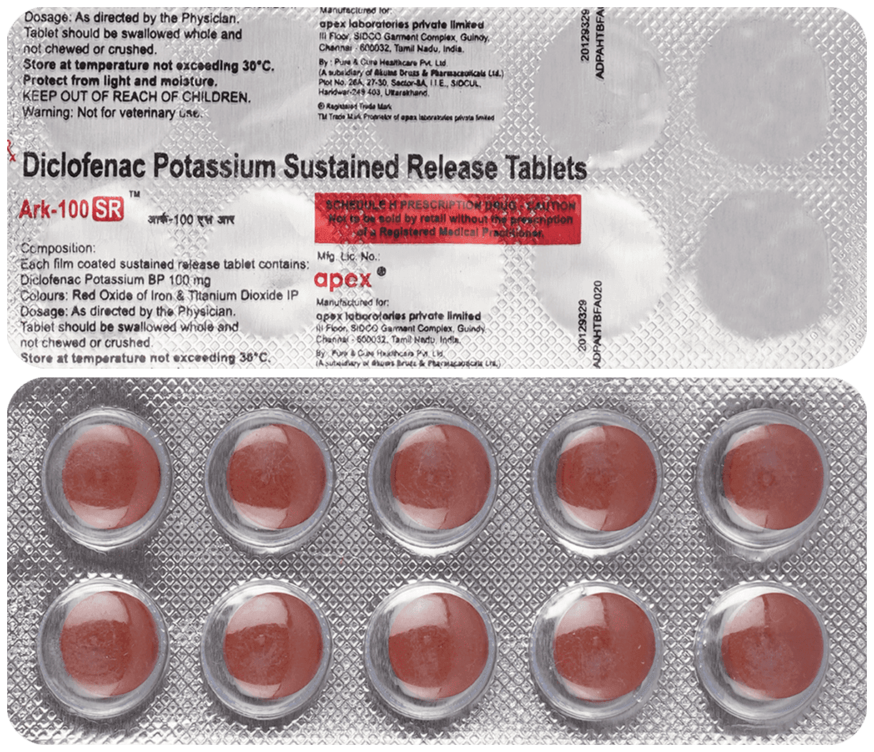 ARK 100 SR TABLET 1X10 - Scraped Image