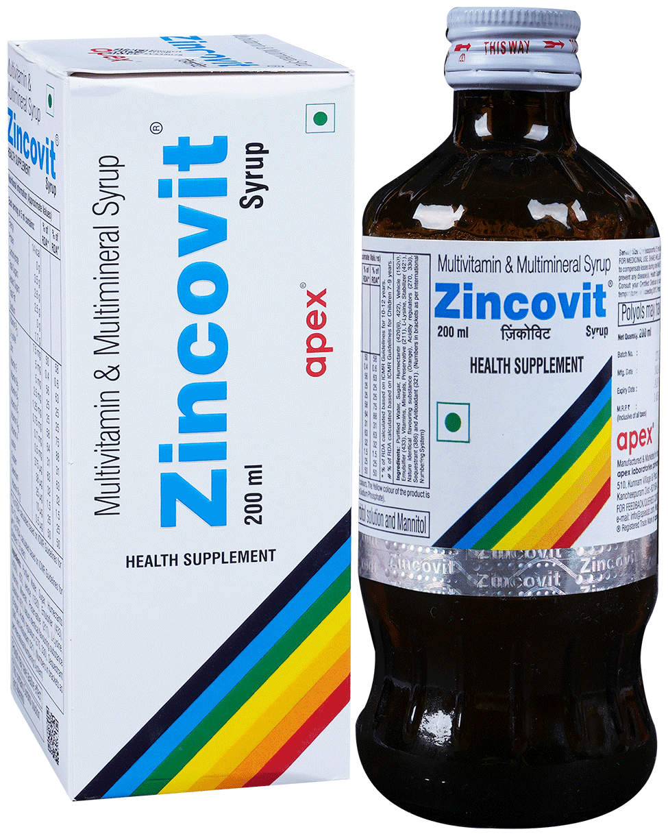 ZINCOVIT SYRUP 200 ML - Scraped Image