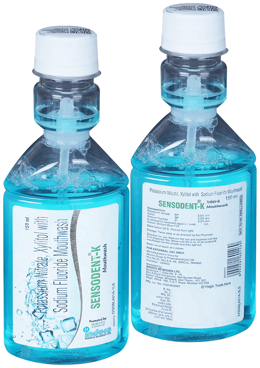 SENSODENT K MOUTHWASH 150ML 150ML - Scraped Image