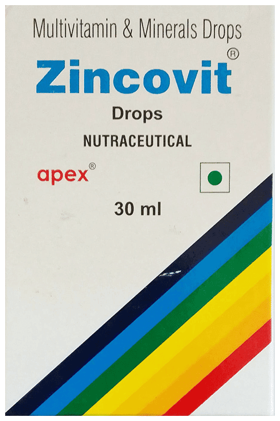 ZINCOVIT DROPS 30ML 30ML - Scraped Image