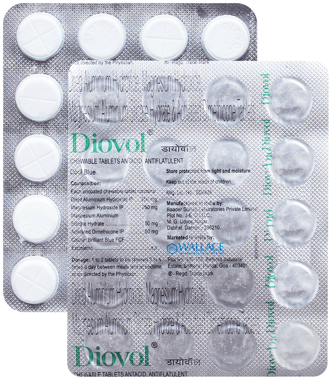 DIOVOL TAB BLISTER 20S - Scraped Image